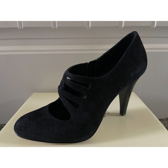 Calvin Klein ladies pumps heels black velvet size 7.5 - Picture 4 of 6